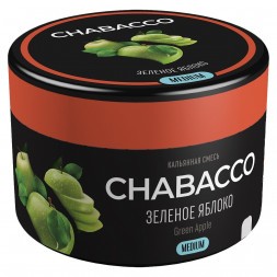 Смесь Chabacco MEDIUM - Green Apple (Зелёное Яблоко, 40 грамм)
