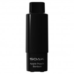 Картридж SOAK Q - Яблоко Персик (Apple Peach Bonbon, 3000 затяжек)