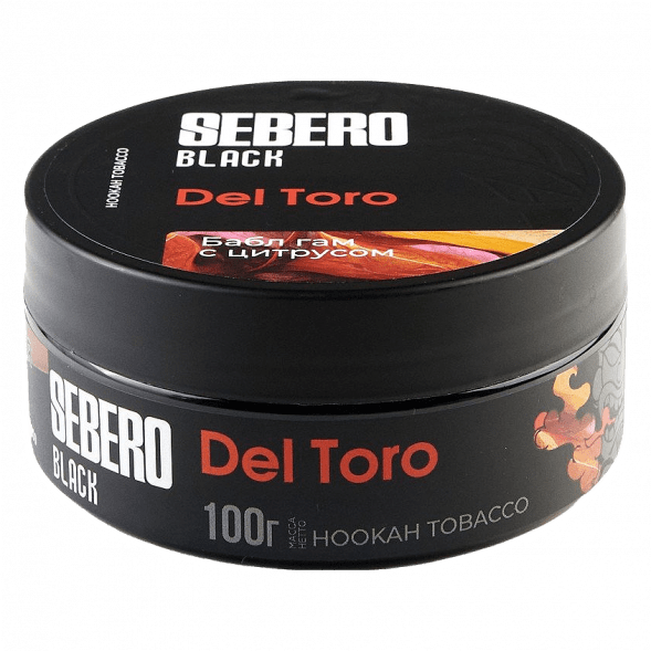 Табак Sebero Black - Del Toro (Бабл гам с Цитрусом, 100 грамм) купить в Саратове