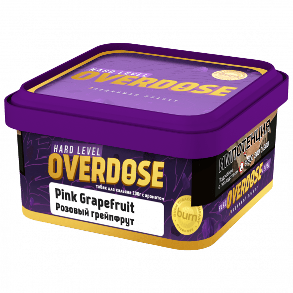 Табак Overdose - Pink Grapefuit (Розовый Грейпфрут, 200 грамм) купить в Саратове