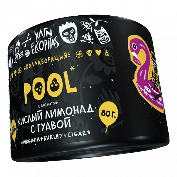 Табак Хулиган - POOL (Кислый Лимонад с Гуавой, 80 грамм) купить в Саратове