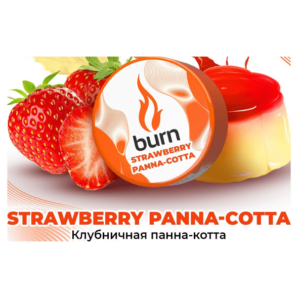 Табак Burn - Strawberry Panna-Cotta (Клубничная Панна-котта, 25 грамм) купить в Саратове